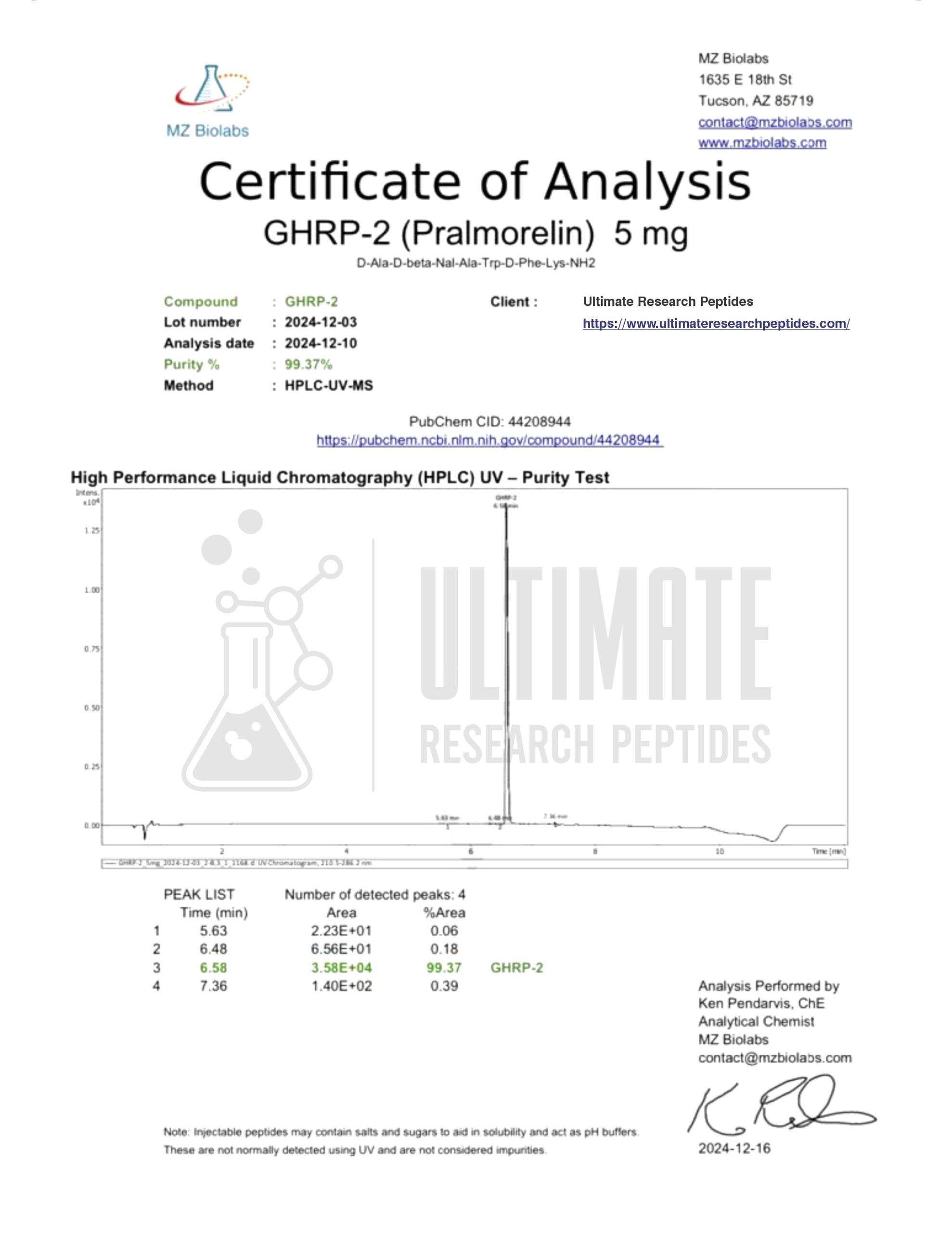 Ultimate GHRP-2 5mg - Image 2