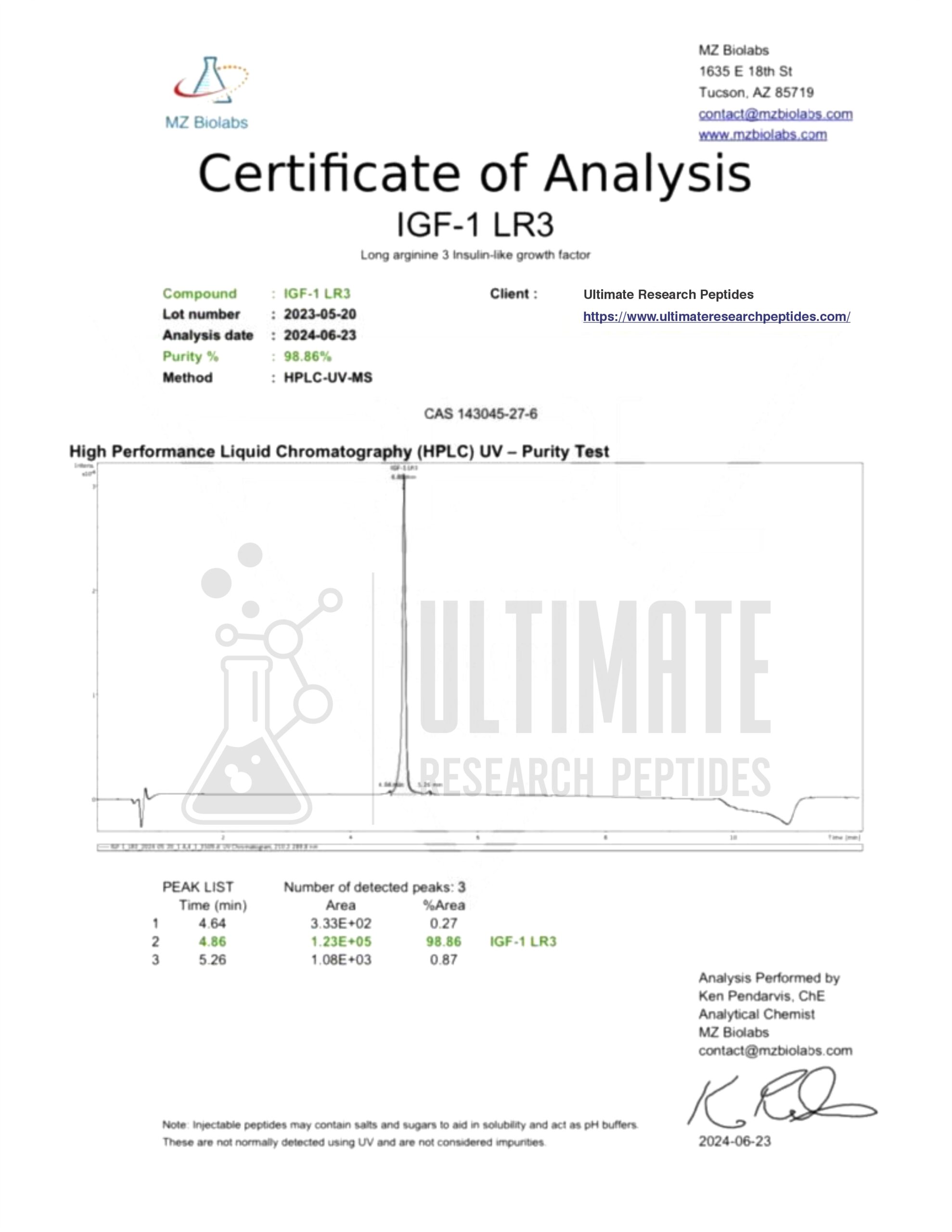 Ultimate IGF1-LR3 1mg - Image 2