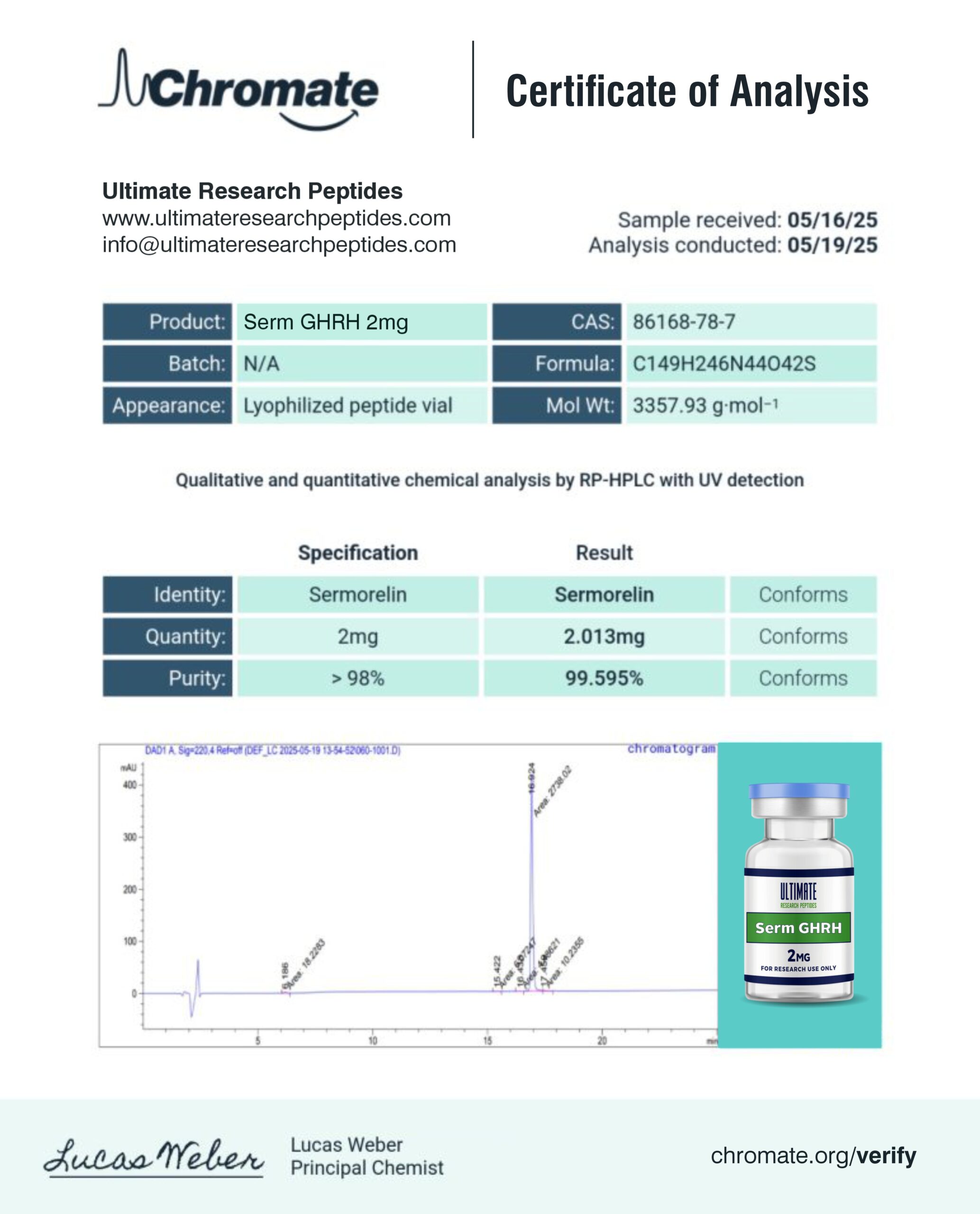 Ultimate Serm GHRH 2mg - Image 2